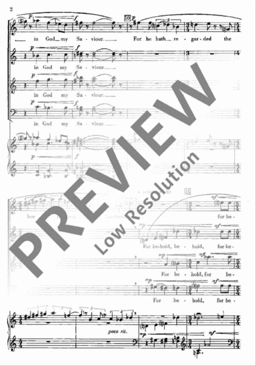 Magnificat and Nunc Dimittis Mixed Choir scores gallery preview page 5