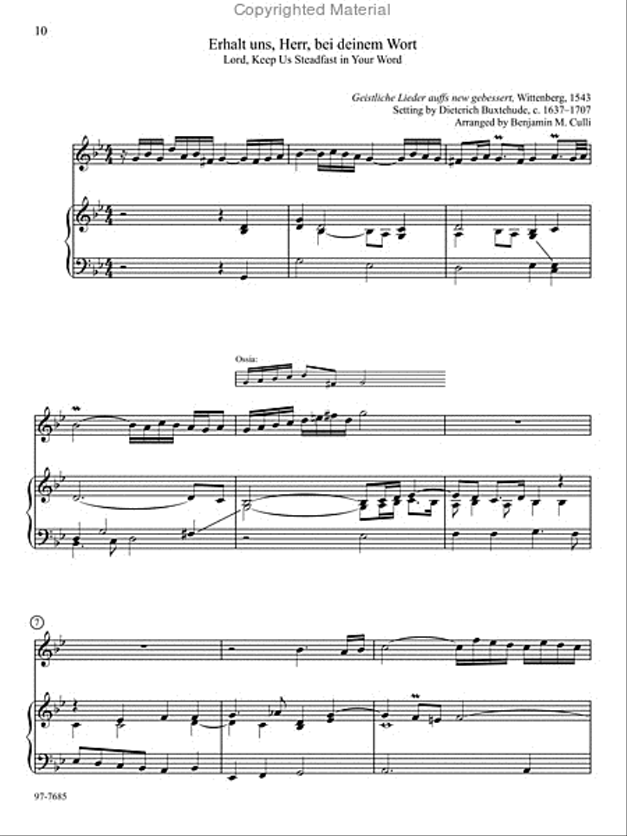 Duo Baroque: Classic Chorale Preludes Arranged for Keyboard and Any Solo Instrument, Vol. 2 Bassoon scores gallery preview page 3