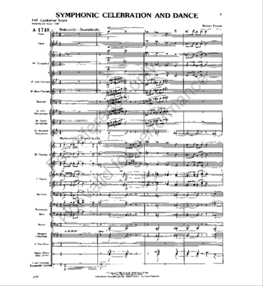 Symphonic Celebration and Dance Concert Band scores gallery preview page 2