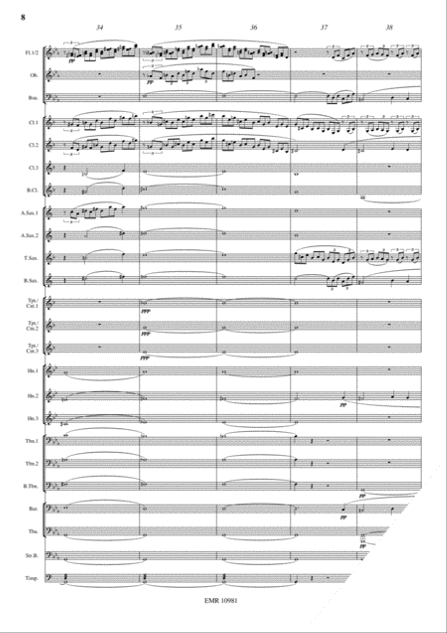Moonlight Serenade Concert Band scores gallery preview page 9