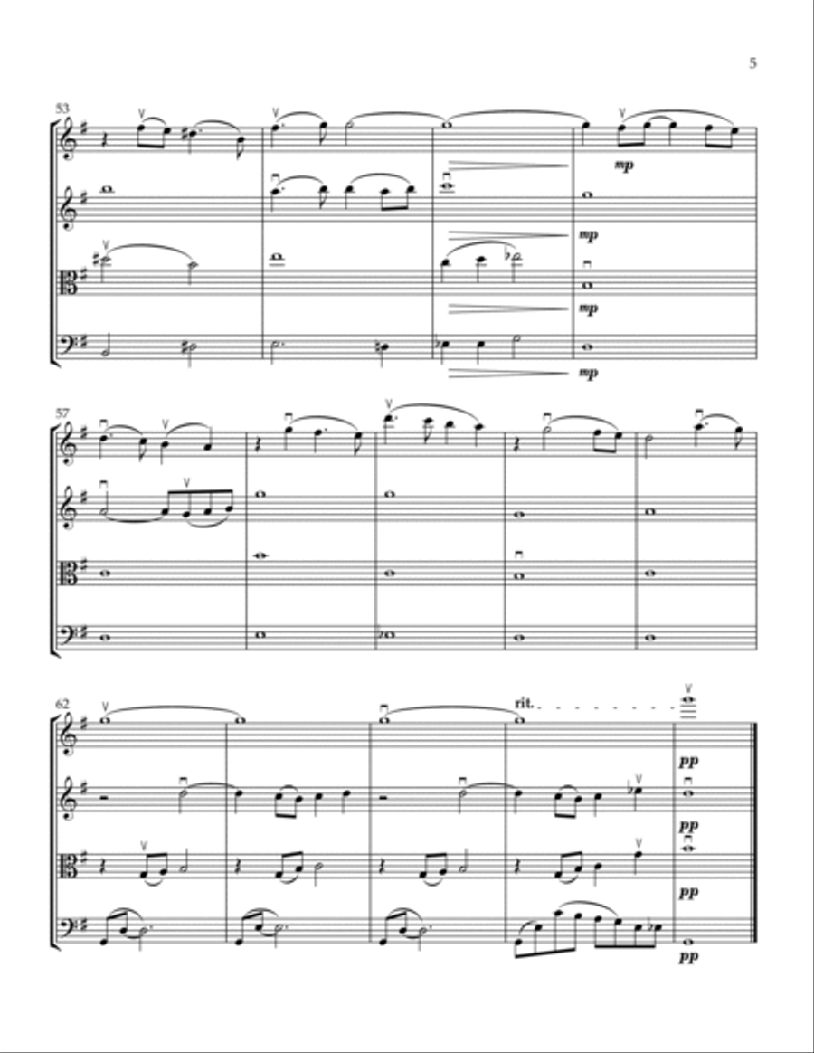Ikaw for String Quartet (Score and Parts) String Quartet scores gallery preview page 5