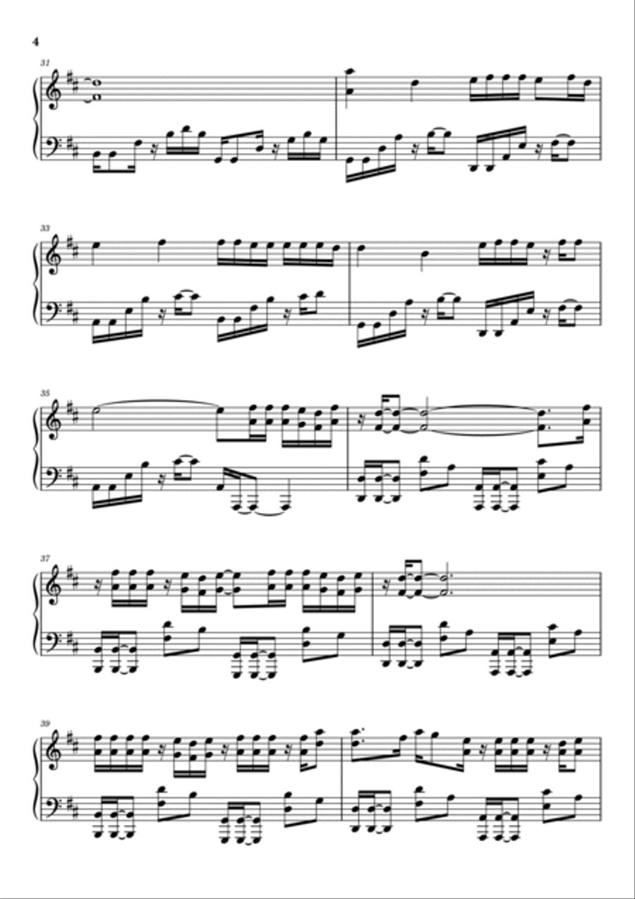 Dusty Piano Solo scores gallery preview page 4