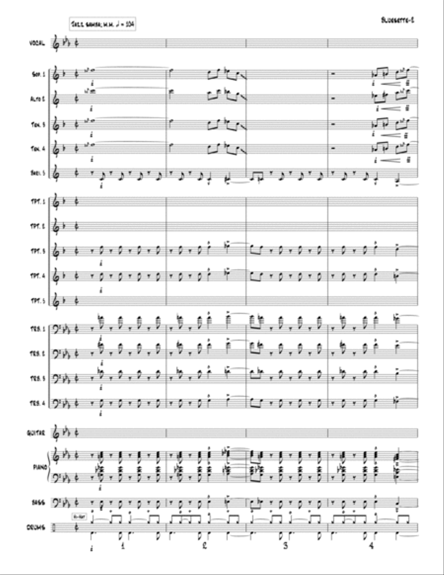 Bluesette Jazz Ensemble scores gallery preview page 2