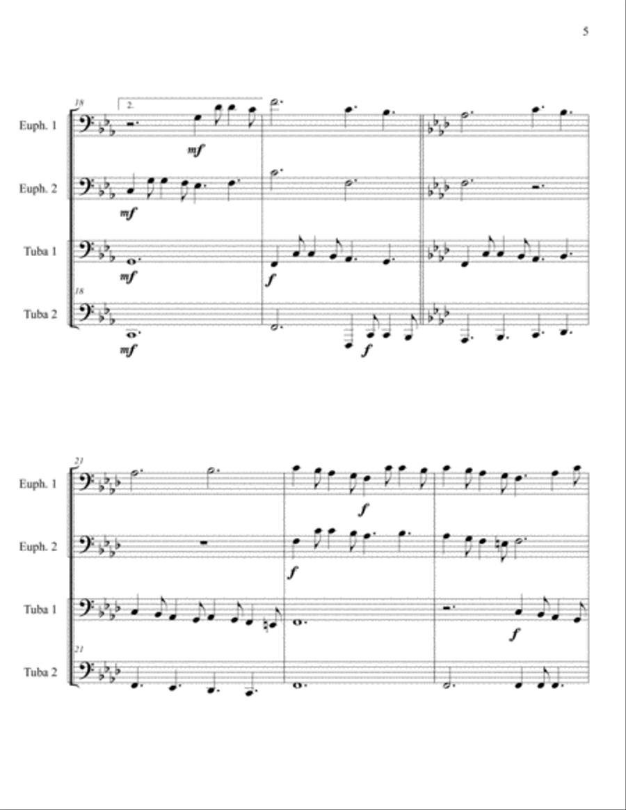 Masters in This Hall Brass Ensemble scores gallery preview page 5