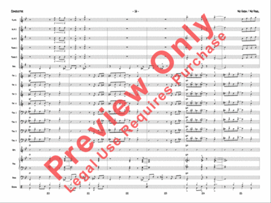 No Harm / No Fowl Jazz Ensemble scores gallery preview page 19
