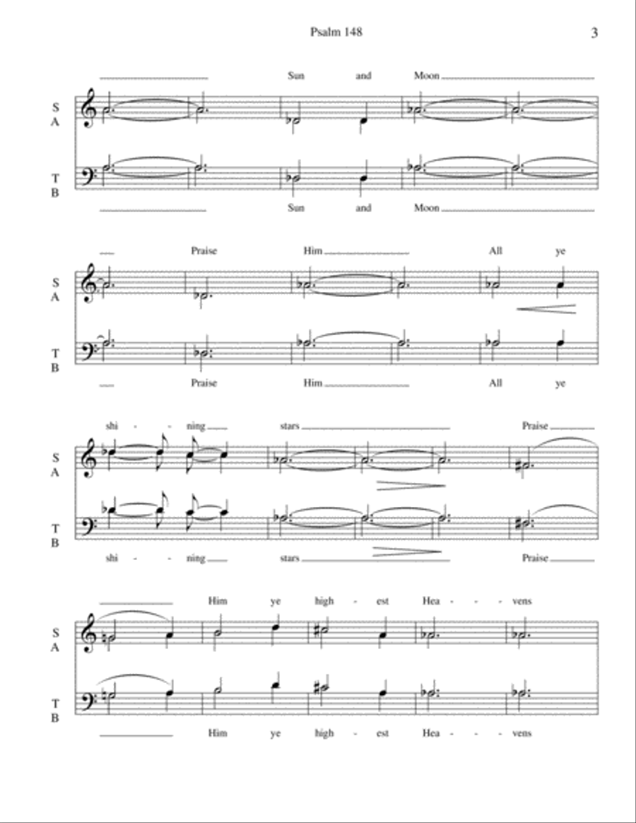 Psalm148 4-Part scores gallery preview page 3