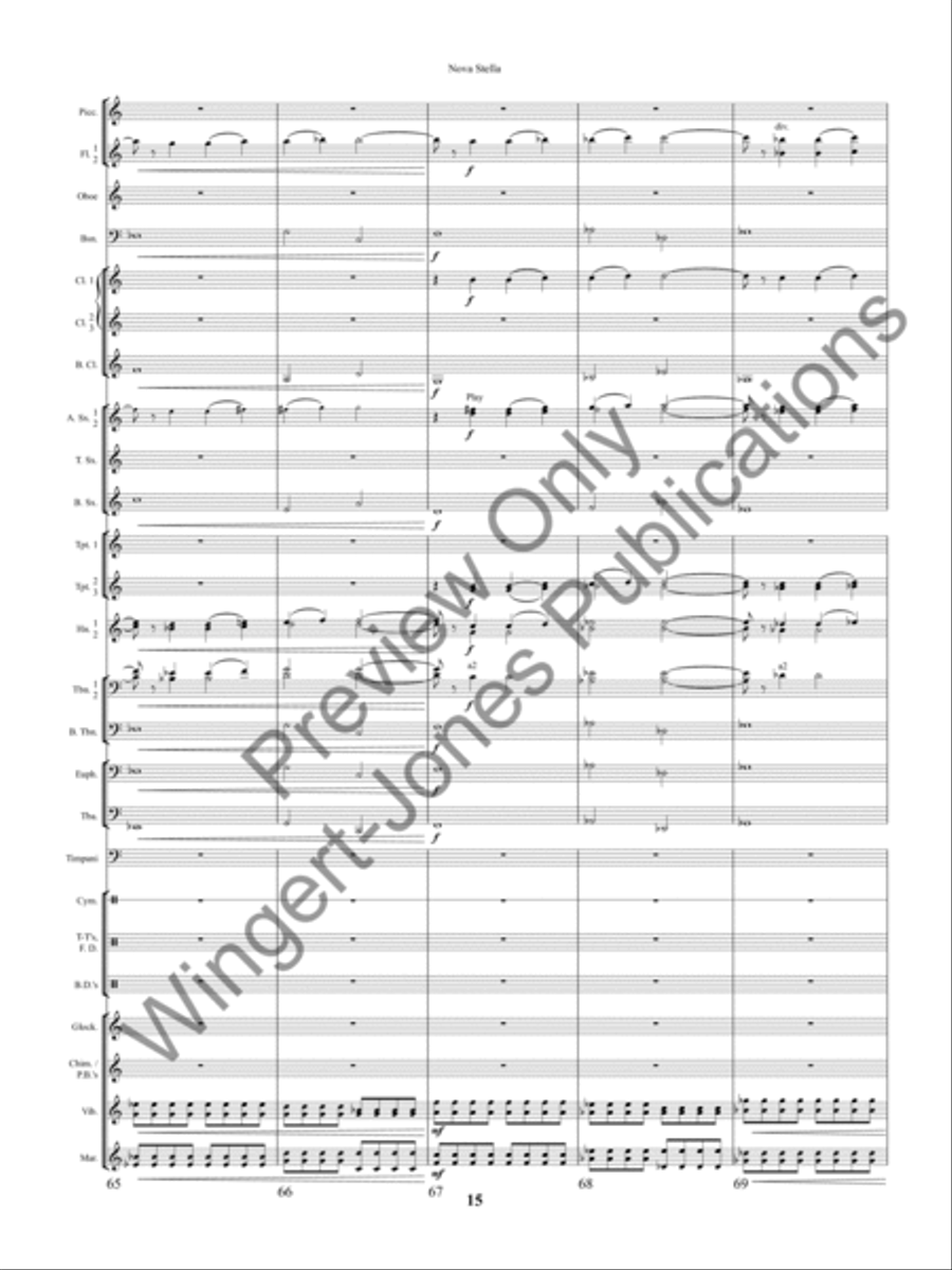 Nova Stella Concert Band scores gallery preview page 18