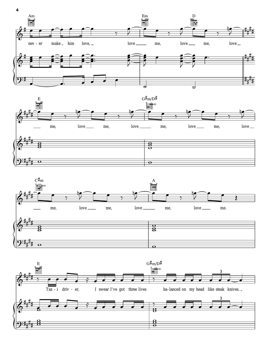 Bad Religion Piano, Vocal, Guitar scores gallery preview page 4