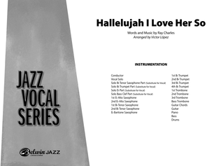 Book cover for Hallelujah I Love Her So: Score