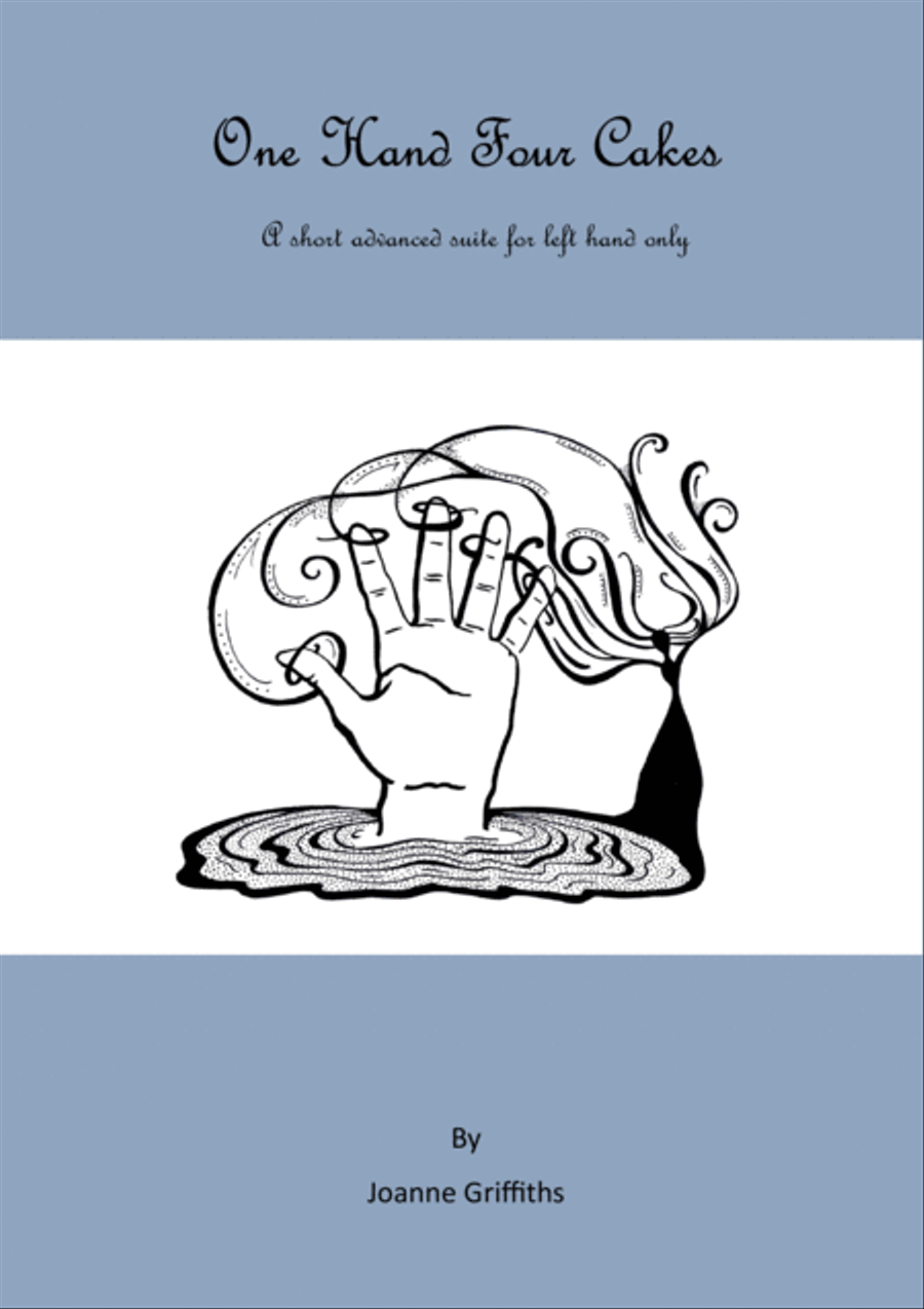 One Hand Four Cakes. 4 short advanced pieces for the left hand. Piano Method scores gallery preview page 1