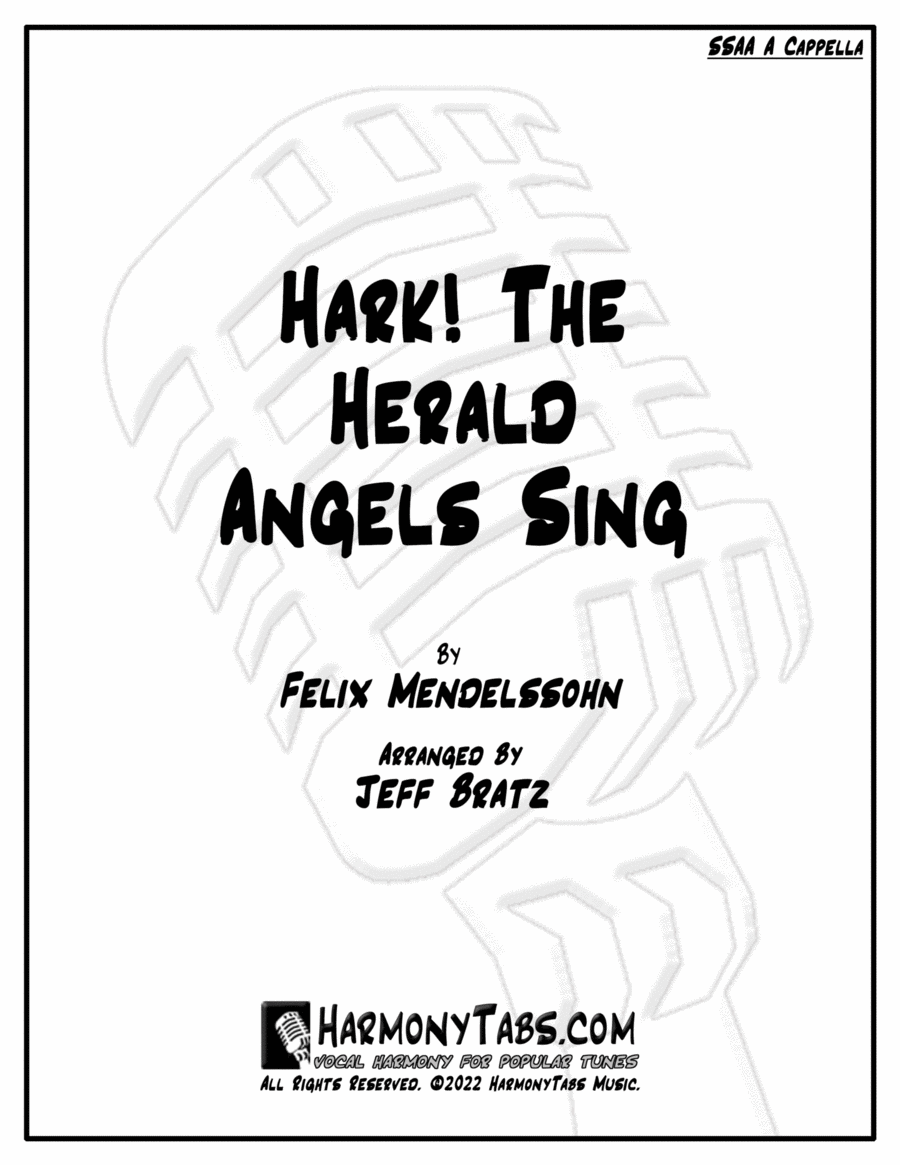 Hark! The Herald Angels Sing (SSAA A Cappella) image number null