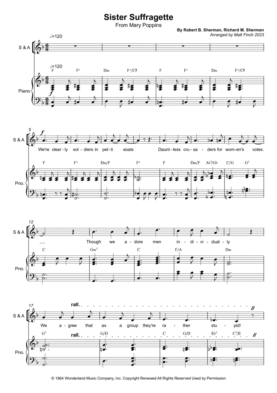 Sister Suffrigete 3-Part scores gallery preview page 1