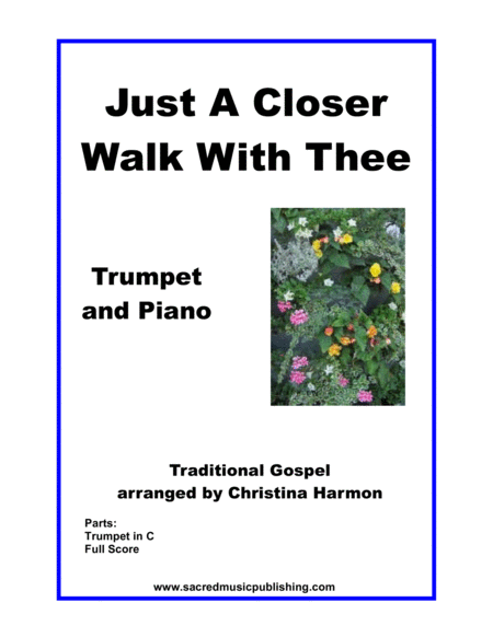 Just A Closer Walk With Thee - Trumpet and Piano image number null