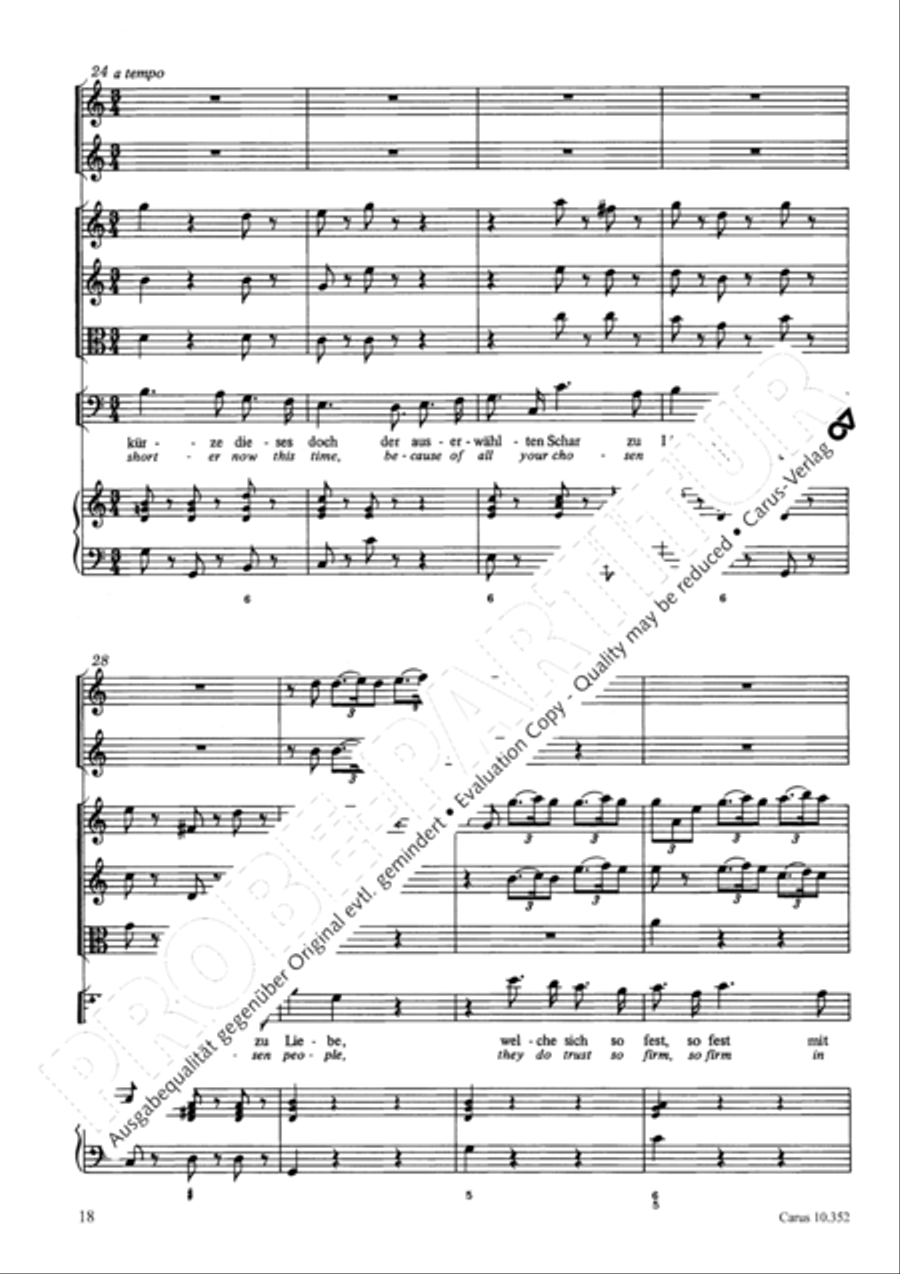 From the deepest comes our plea (Aus der Tiefen rufen wir) 4-Part scores gallery preview page 21