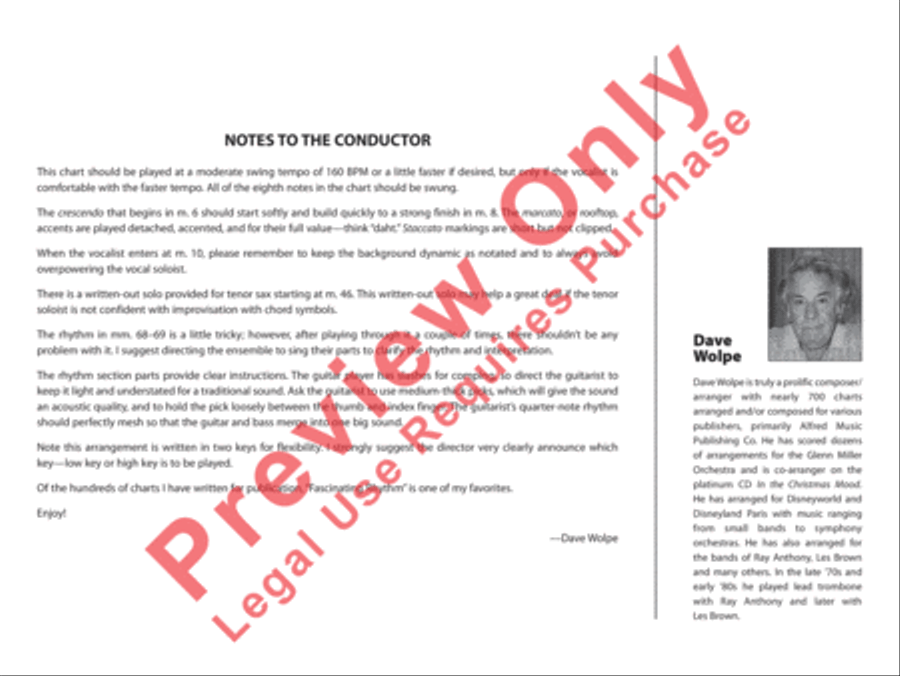 Fascinating Rhythm Jazz Ensemble scores gallery preview page 3