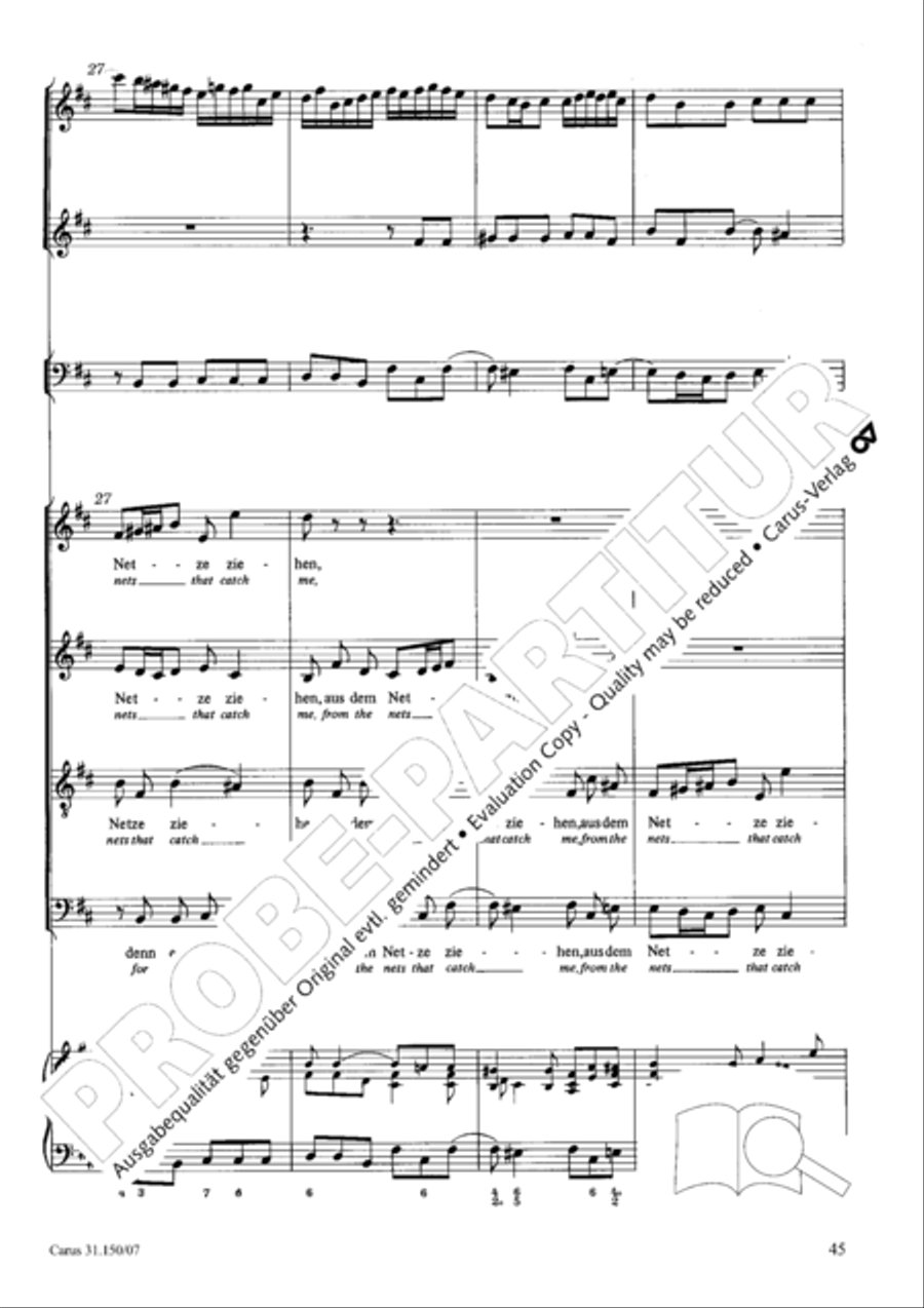O my Lord, I long for thee (Nach dir, Herr, verlanget mich) 4-Part scores gallery preview page 46