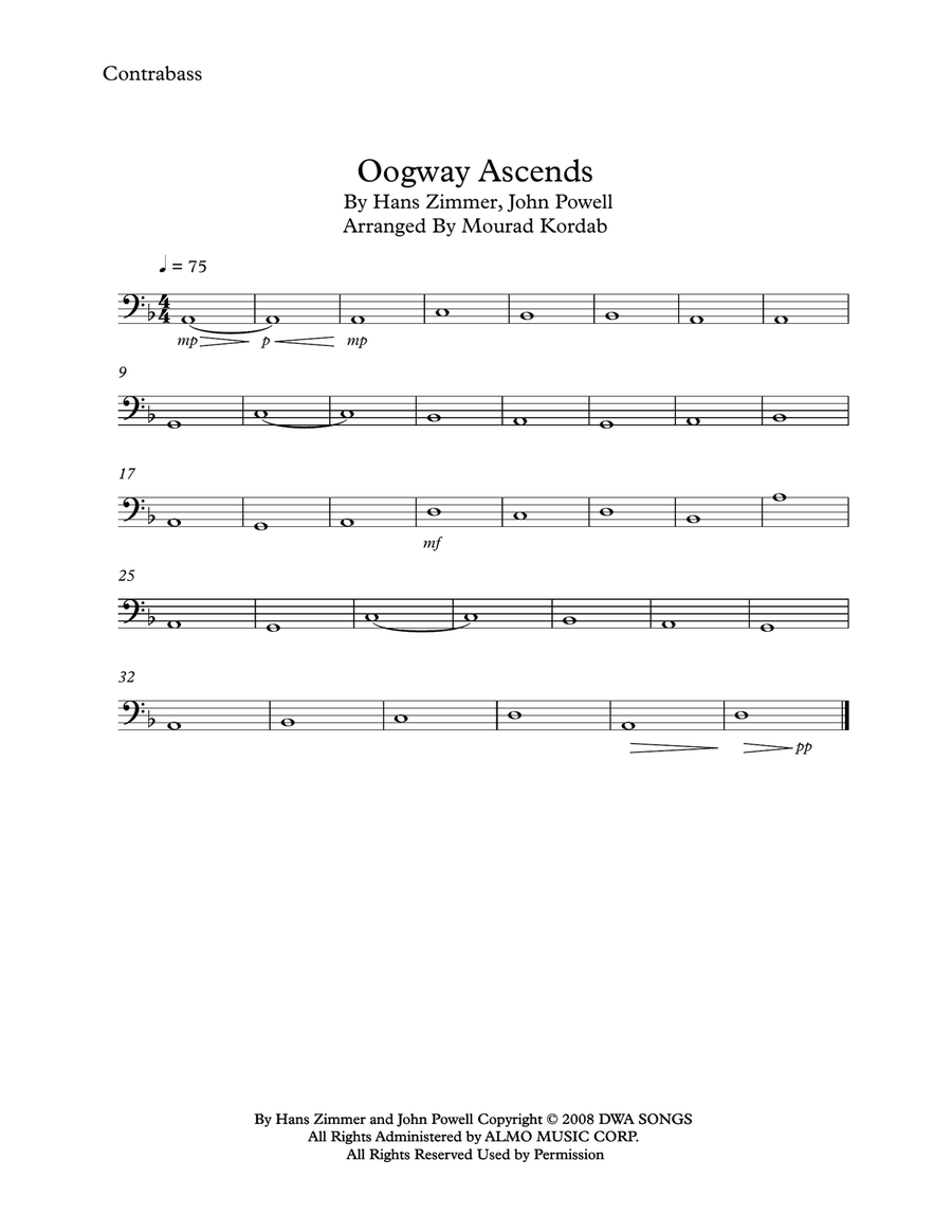 Oogway Ascends String Orchestra scores gallery preview page 1