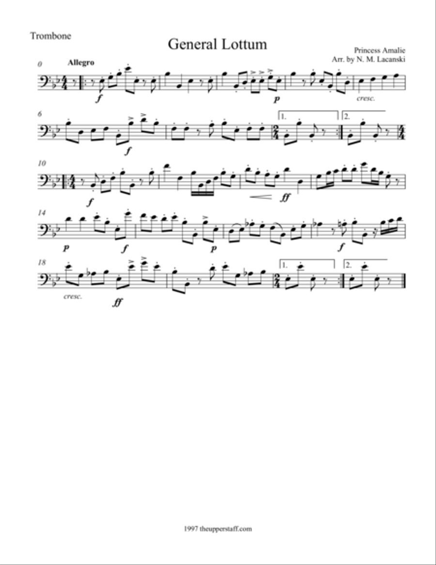 General Lottum Brass Ensemble scores gallery preview page 1