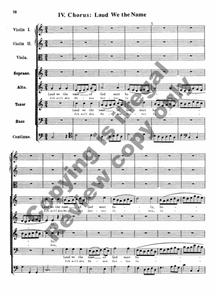 For Us a Child is Born (Uns ist ein Kind geboren) (Cantata No. 142) (Additional Orchestral Score)