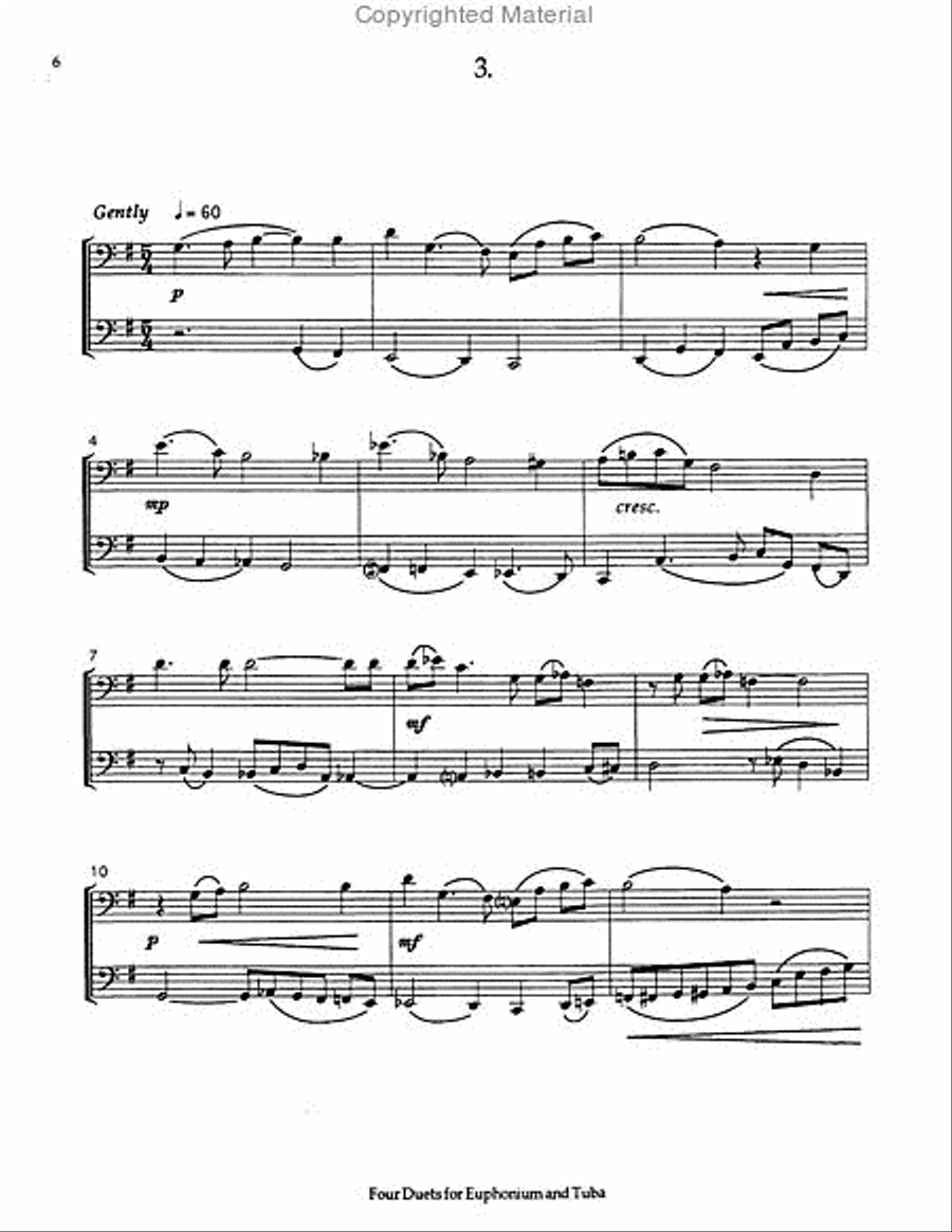 Four Duets Brass Duet scores gallery preview page 4