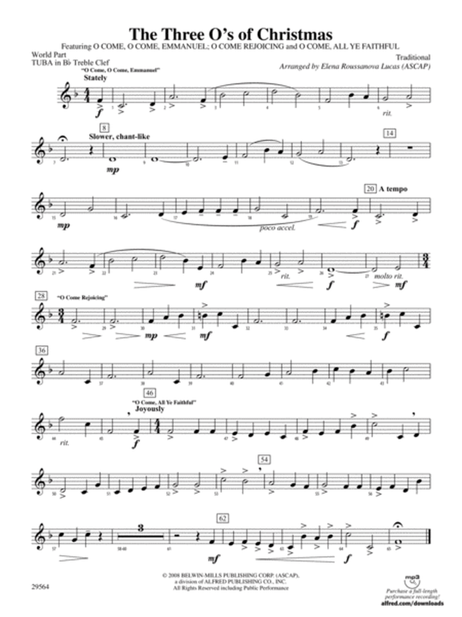 The Three O's of Christmas: (wp) B-flat Tuba T.C.