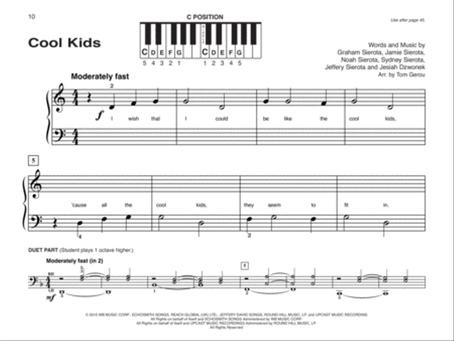 Alfred's Basic Piano Library: Popular Hits, Levels 1A & 1B (Value Pack) Piano Method scores gallery preview page 22