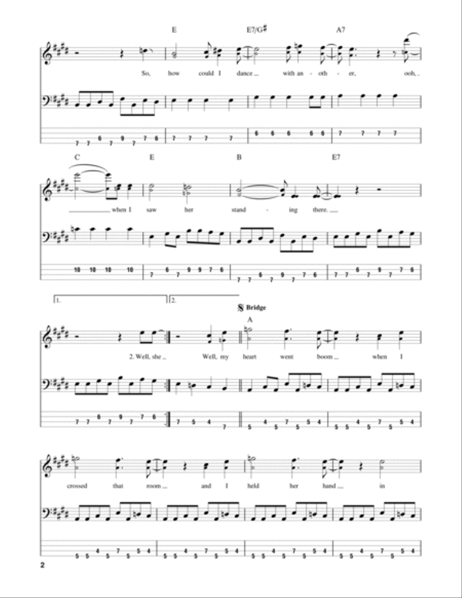 I Saw Her Standing There Guitar Tablature scores gallery preview page 2