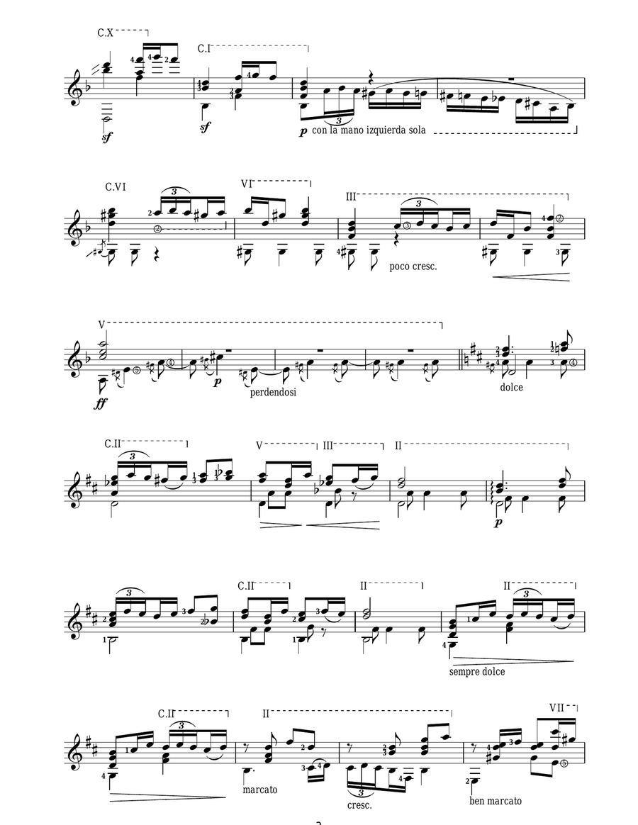 Zambra Granadina Acoustic Guitar scores gallery preview page 3