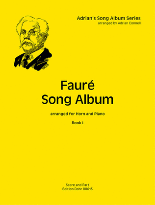 Book cover for Fauré Song Album I (für Horn und Klavier)