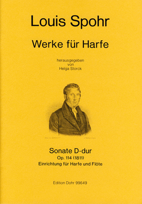 Sonate D-Dur op. 114 (1811) -Einrichtung für Harfe und Flöte-