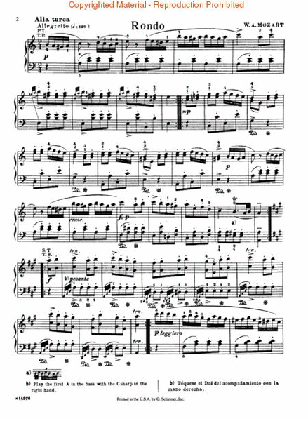 Rondo à la Turque (from Sonata in A Major K331)