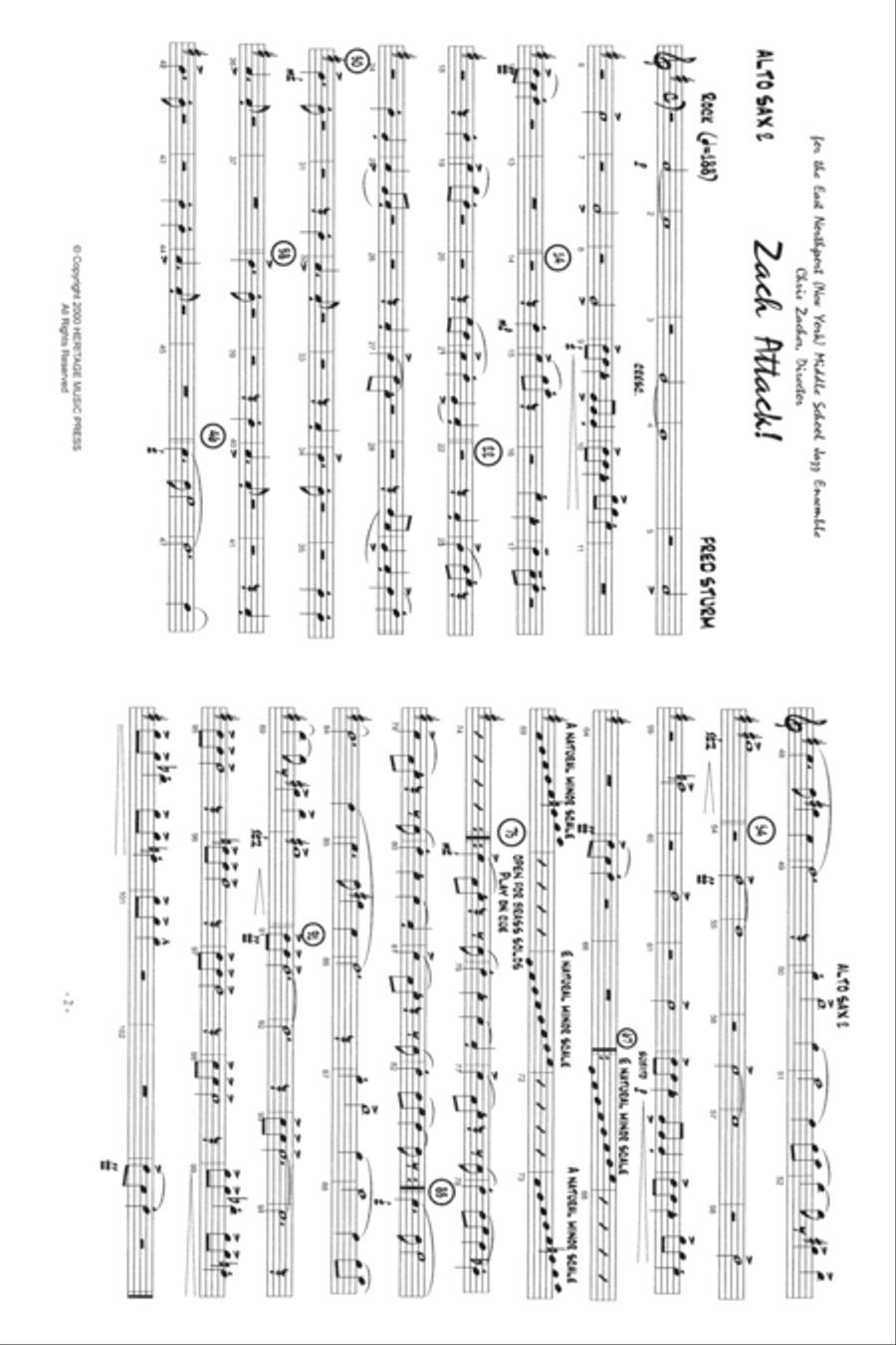 Zach Attack Zach Attack Jazz Ensemble scores gallery preview page 2