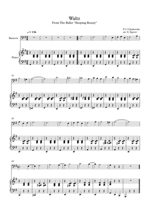 Waltz (Sleeping Beauty), Peter Ilyich Tchaikovsky, For Bassoon & Piano