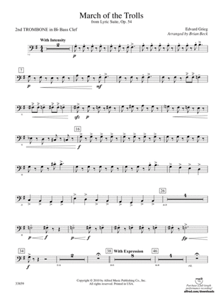 March of the Trolls: (wp) 2nd B-flat Trombone B.C.