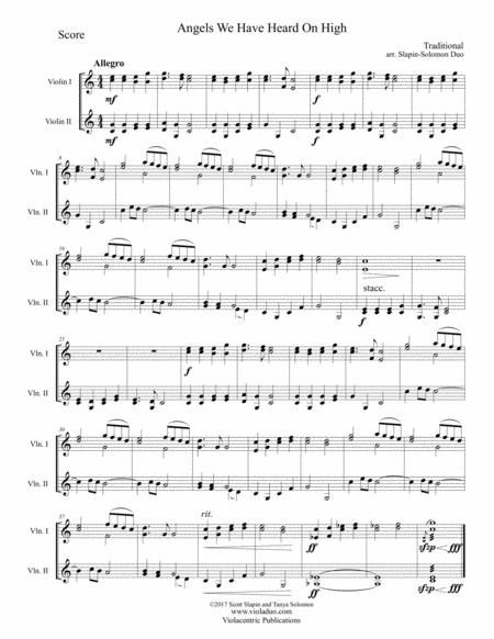 Twenty-Five Tunes for Twenty-Five Days of Christmas (for Two Violins)