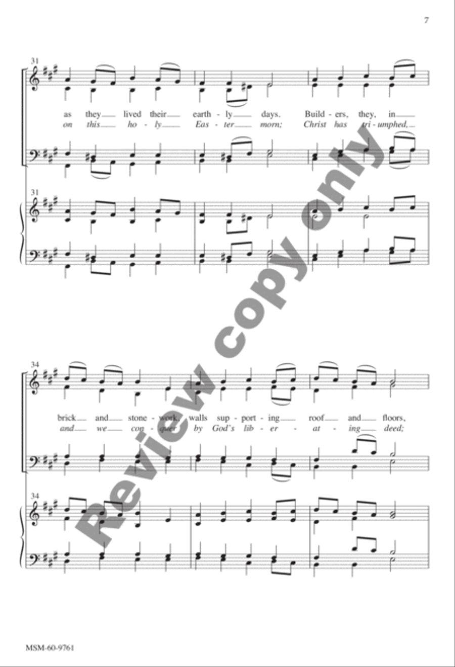 God, Creation's Great Designer: Alleluia! Alleluia! Hearts to Heaven 4-Part scores gallery preview page 21