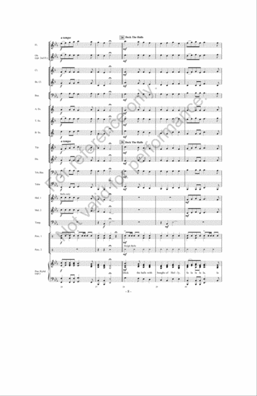 Songs Of Christmas Cheer! Concert Band scores gallery preview page 7