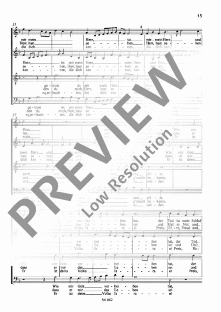 Mit Fried und Freud ich fahr dahin 4-Part scores gallery preview page 4