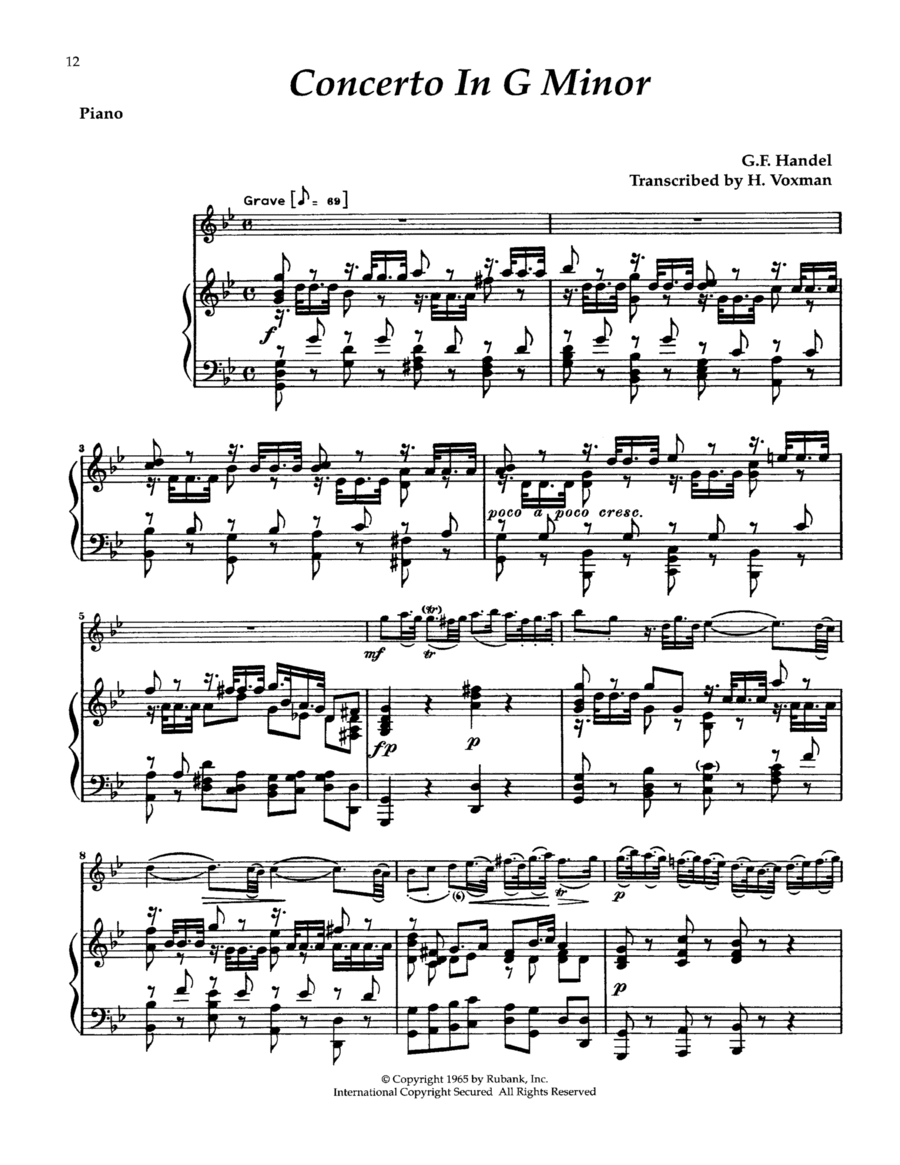 Concerto In G Minor