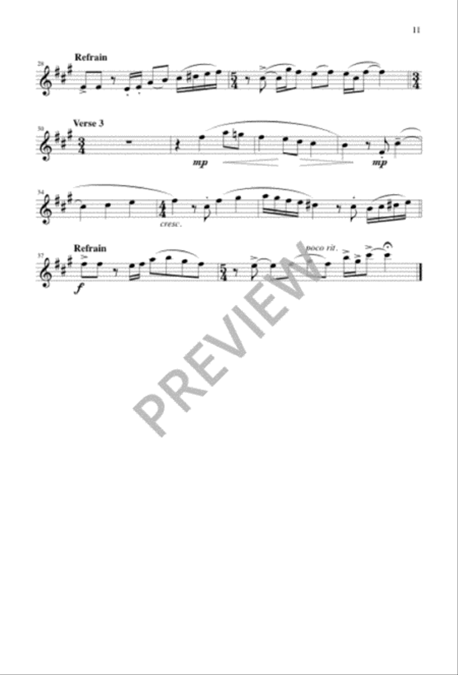 Easter Sequence 4-Part scores gallery preview page 11