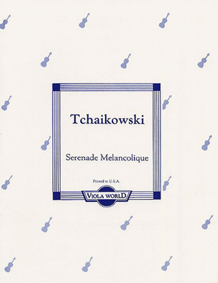 Book cover for Sérénade Mélancolique
