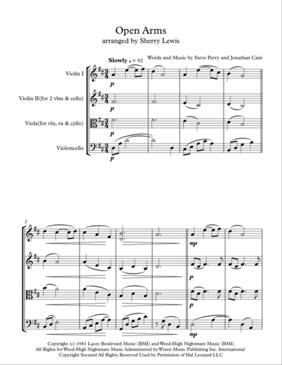 Open Arms String Trio scores gallery preview page 4