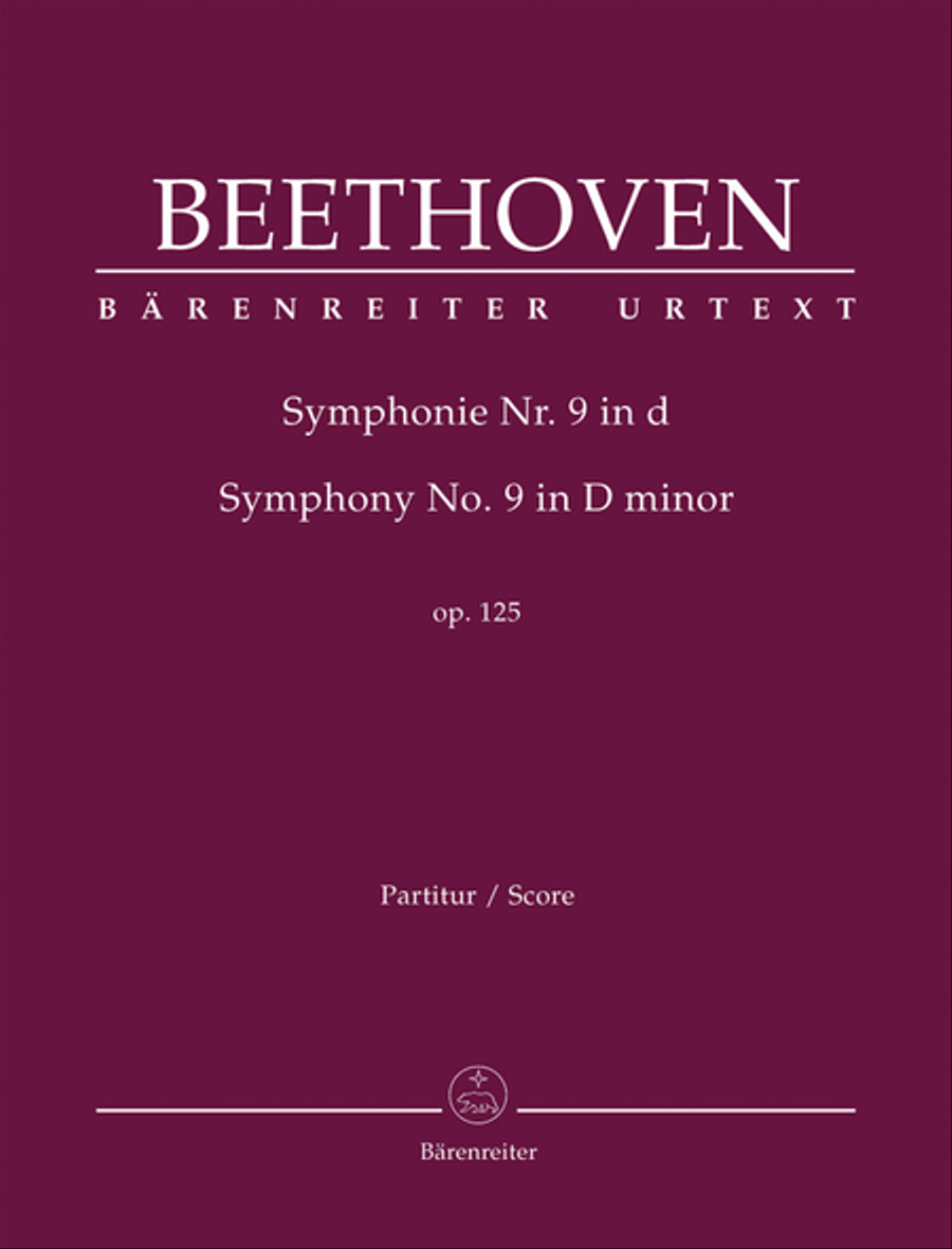 Symphony, No. 9 d minor, Op. 125 4-Part scores gallery preview page 1