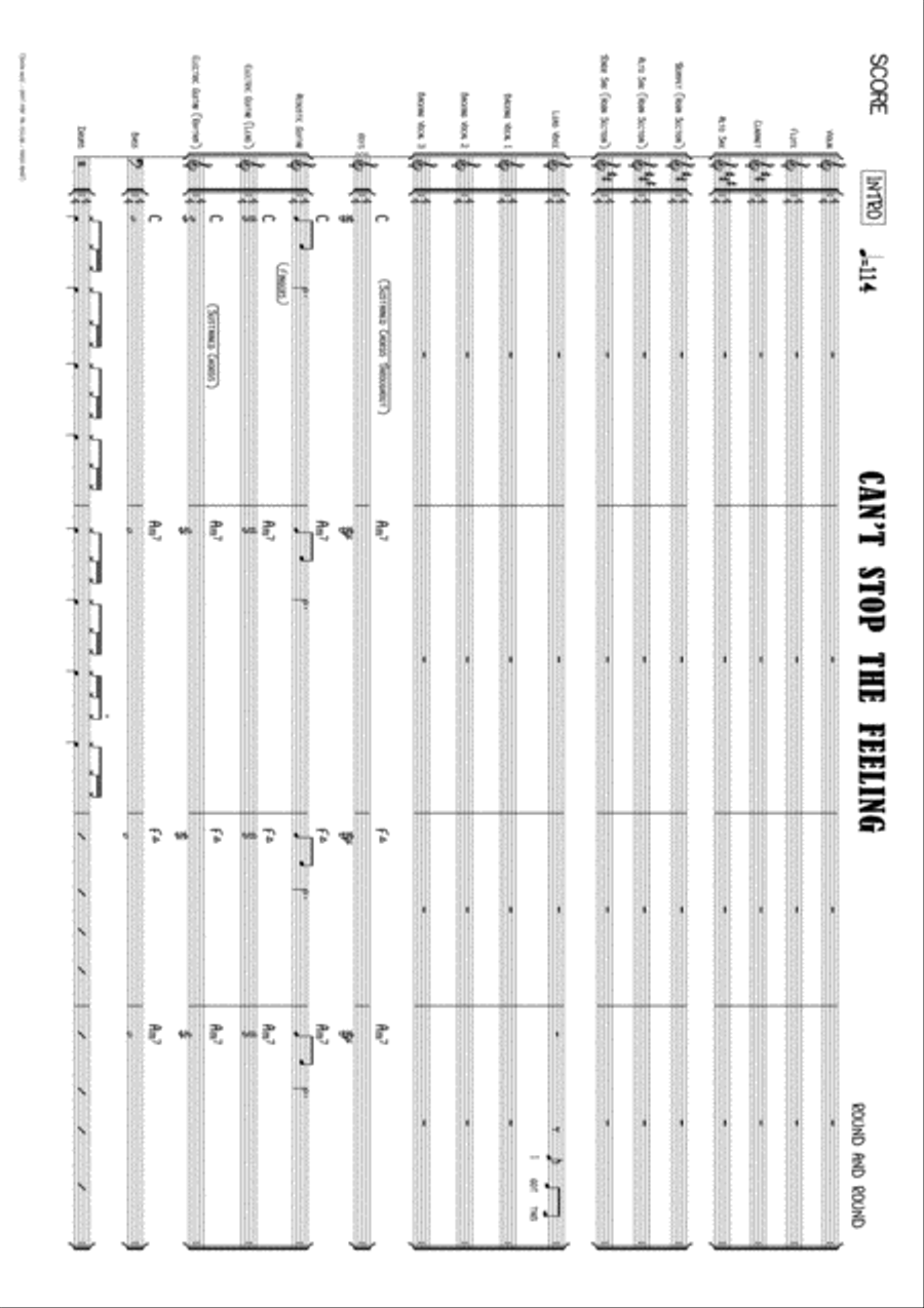 Can't Stop The Feeling from TROLLS Clarinet scores gallery preview page 2