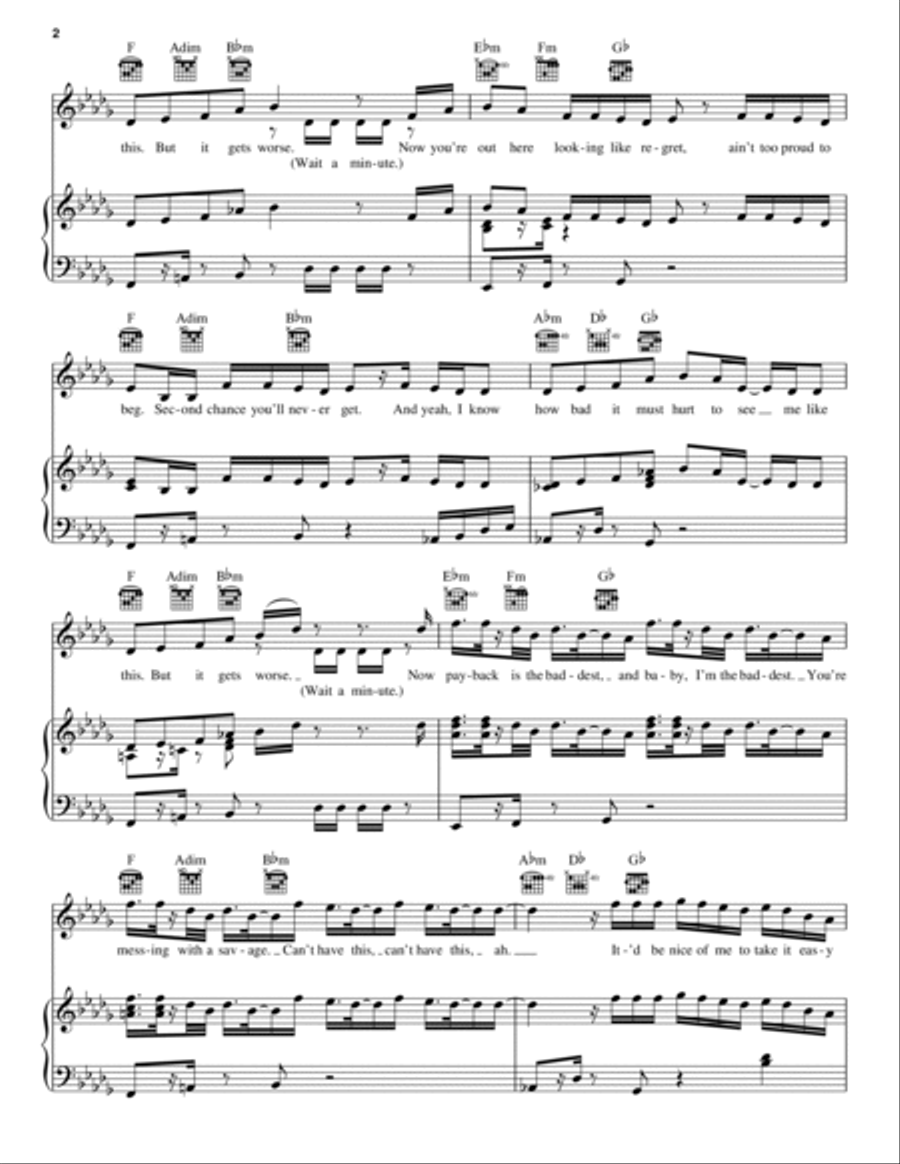 Sorry Not Sorry A Cappella scores gallery preview page 2