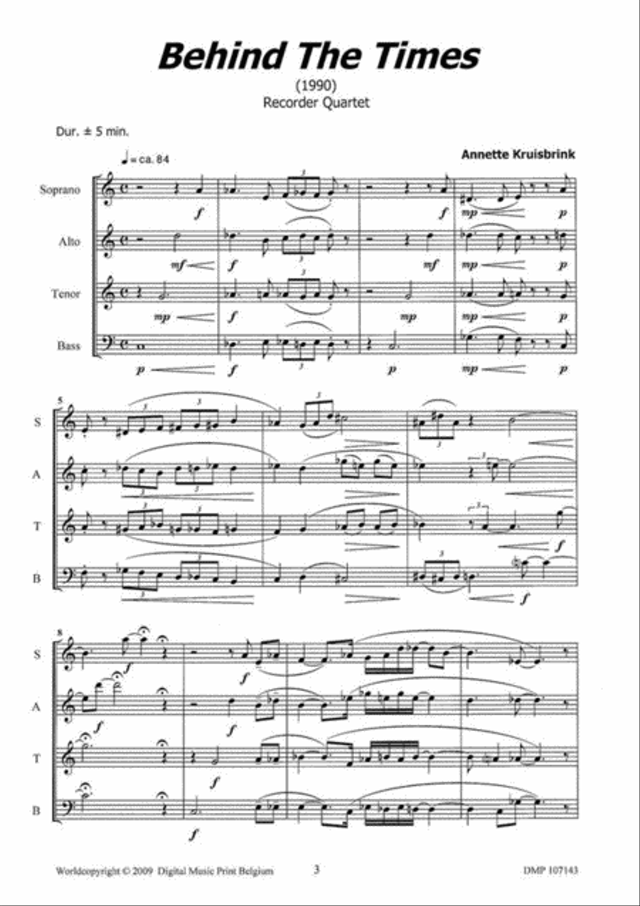 Behind The Times Behind The Times Recorder scores gallery preview page 2