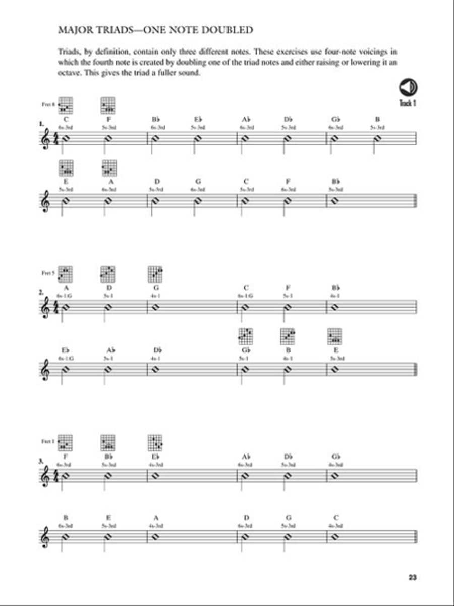 Chords for Jazz Guitar Electric Guitar scores gallery preview page 4