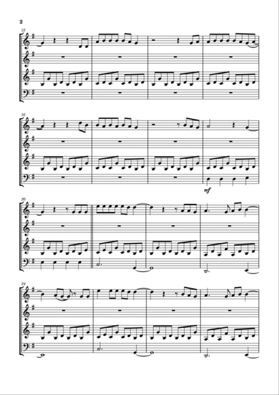 Jesus Did Woodwind Quartet scores gallery preview page 3