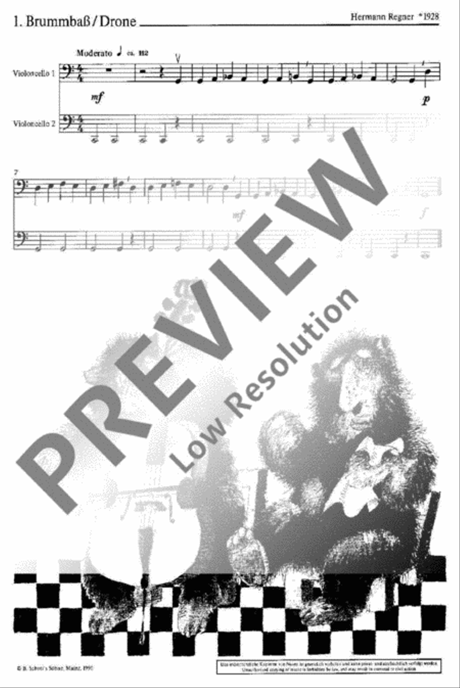 15 easy Duets Cello scores gallery preview page 2