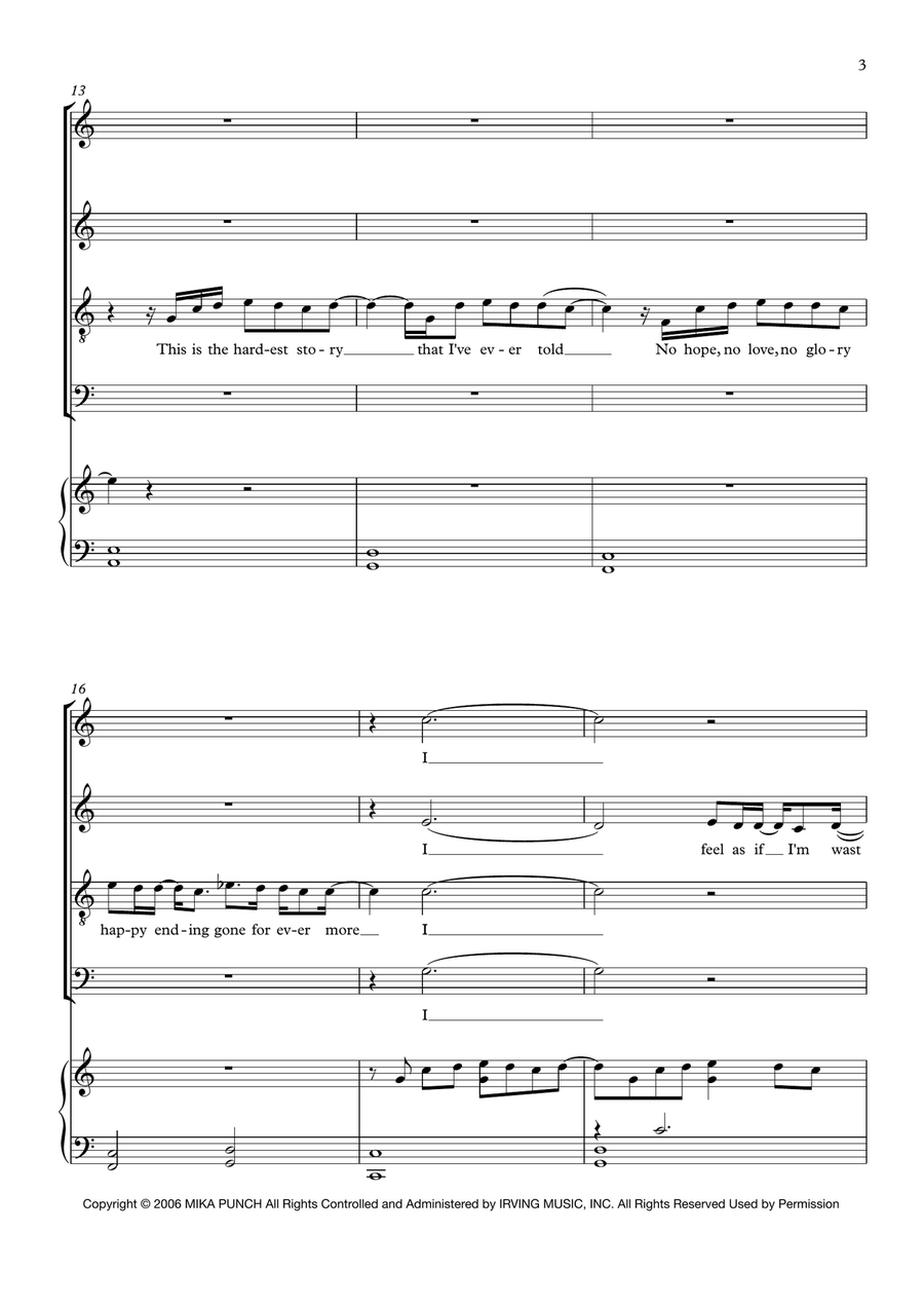 Happy Ending Happy Ending 4-Part scores gallery preview page 3